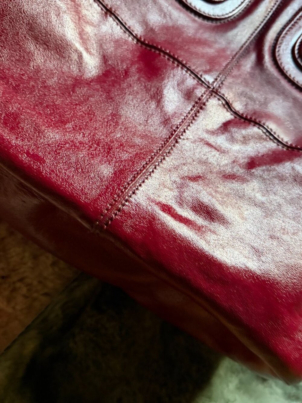 GIVENCHY VINTAGE NIGHTINGALE BAG **** REPAINTED - Picture 3 of 16